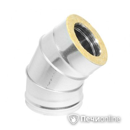 Колено 135° (45°) Теплов и Сухов Отвод Термо 45* ОТ-Р 430-0.5/оцинковка D150/210 в Орле