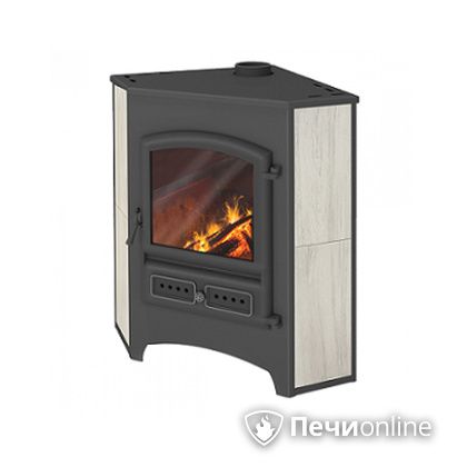 Печь-камин Этна (БКД) угловой беж. 9 кВт (150 кв.м) в Орле
