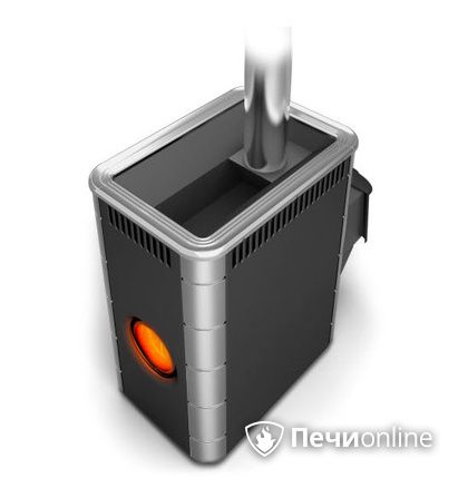 Дровяная банная печь TMF Аврора Inox ДА Иллюминатор антрацит НВ  в Орле