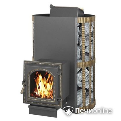Дровяная банная печь Везувий Скиф с закрытой каменкой (270) в Орле