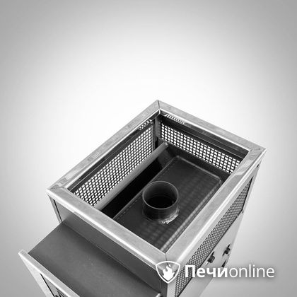 Дровяная банная печь Радуга ПБ-21 (встроенный теплообменник) 6 мм прочистная дверца в Орле