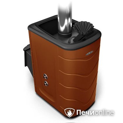 Дровяная банная печь TMF Гейзер 2014 Inox с теплообменником терракота в Орле