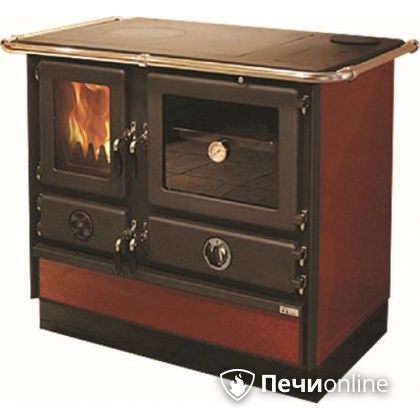 Отопительно-варочная печь MBS Thermo Magnum Red R с теплообменником и духовым шкафом в Орле