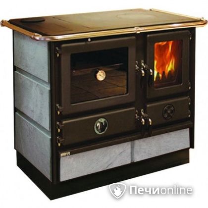 Отопительно-варочная печь MBS Thermo Magnum Stone L с теплообменником и духовым шкафом в Орле