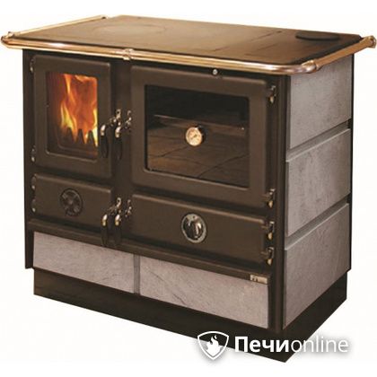 Отопительно-варочная печь MBS Thermo Magnum Stone R с теплообменником и духовым шкафом в Орле
